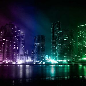 Neonstadt Skyline