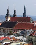 Historische Stadtansicht mit Türmen