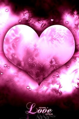 Rosa Herz Liebe Hintergrund