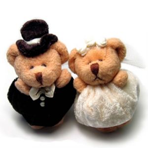 Niedliche Hochzeitsbären