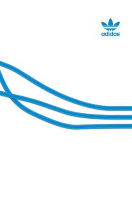 Adidas Blaues Schnürsenkel Design