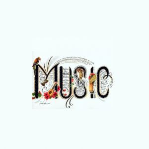 Kreative Musiktypografie