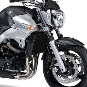 Elegantes Silbernes Motorrad