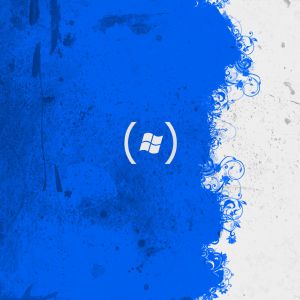 Abstraktes Design des Windows-Logos