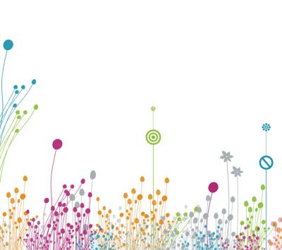 Buntes Abstraktes Blumenmuster