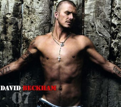 David Beckham Stilvolle Pose