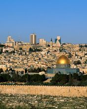 Jerusalemer Skyline mit Goldener Kuppel