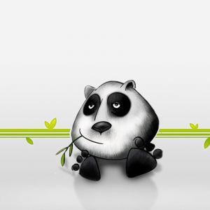 Niedliche Panda-Illustration