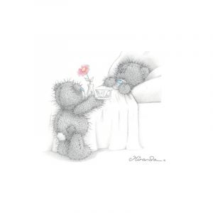 Niedliche Teddybären mit Blume