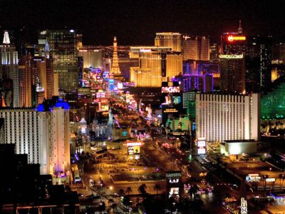 Nachtskyline von Las Vegas