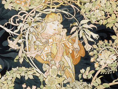 Elegante Florale Art Nouveau