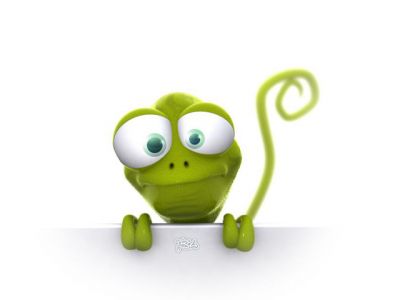 Niedlicher Grüner Cartoon-Frosch