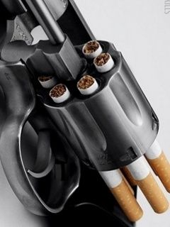 Revolver mit Zigaretten