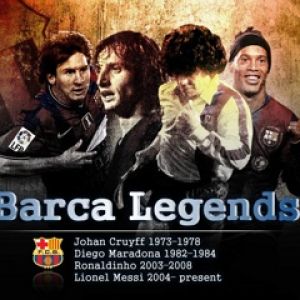 Barca Legenden Fußballstars