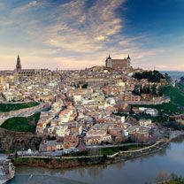 Toledo Panorama bei Sonnenuntergang
