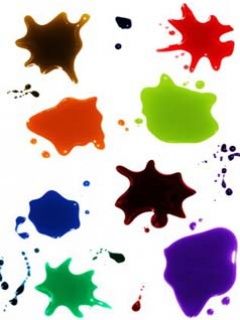 Bunte Farbspritzer