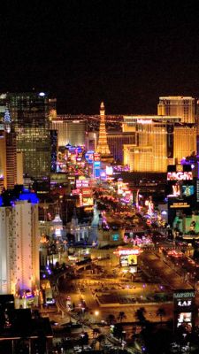 Nachtskyline von Las Vegas