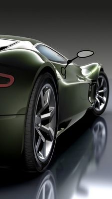 Elegantes Grünes Sportauto