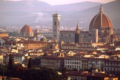 Florenz Skyline bei Sonnenuntergang