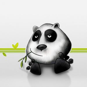 Niedliche Panda-Illustration