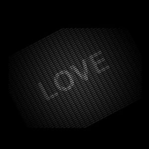 Typografisches Liebe Hintergrund