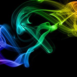 Bunte Rauchmuster