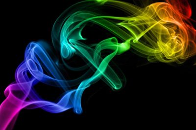 Bunte Rauchmuster