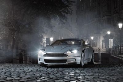 Elegantes Silbernes Sportauto
