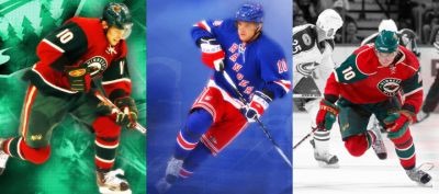 Eishockeyspieler in Aktion