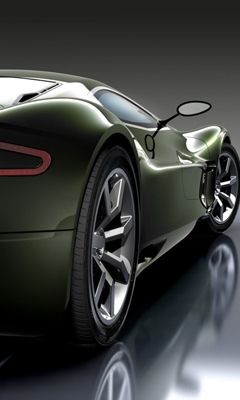 Elegantes Grünes Sportauto