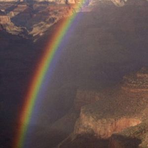 Regenbogen über dem Grand Canyon