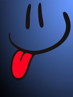 Verspielt Smiley Gesicht
