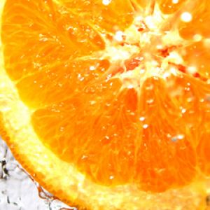 Frische Orangenscheibe
