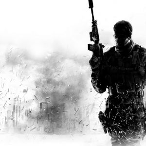 Soldat in Aktion