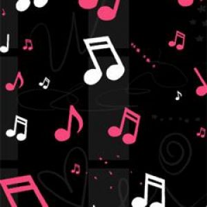 Buntes Musiknoten-Hintergrund