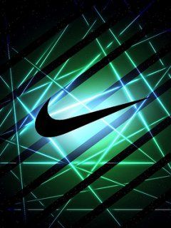 Abstraktes Design des Nike Logos