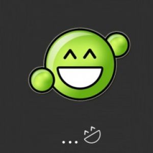 Glückliches Grünes Emoji