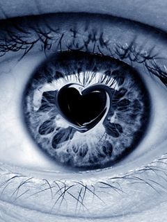 Herz im Auge