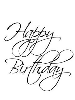 Alles Gute zum Geburtstag Typografie