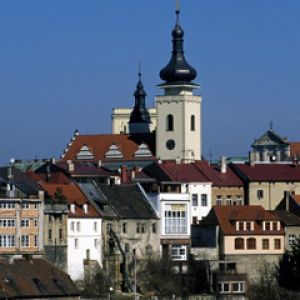 Historische Stadt mit Turm