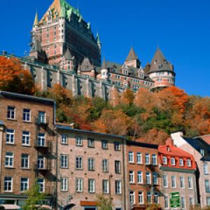 Schloss Frontenac im Herbst