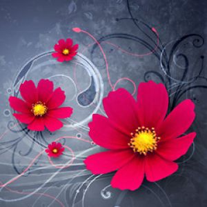 Florales Abstraktes Design