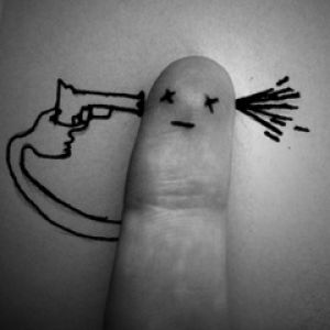 Fingerpistolen Kunst