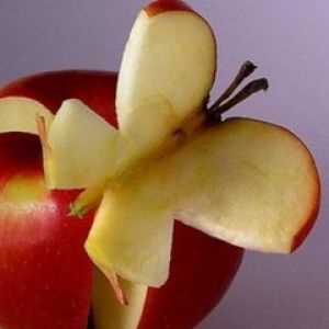 Kreativer Apfel Schmetterling