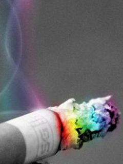 Bunte Rauchkunst