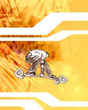 Skateboard Action Kunst
