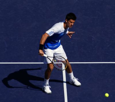 Tennis Aktionsaufnahme