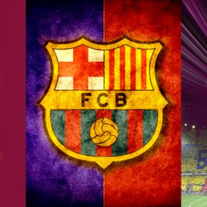 FC Barcelona Champions League Hintergrundbild