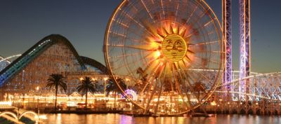Riesenrad bei Sonnenuntergang