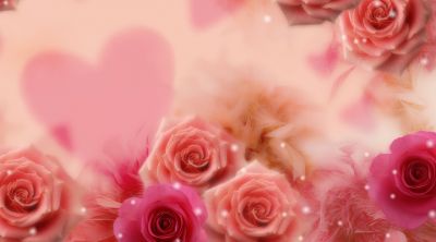 Romantischer Rosenhintergrund